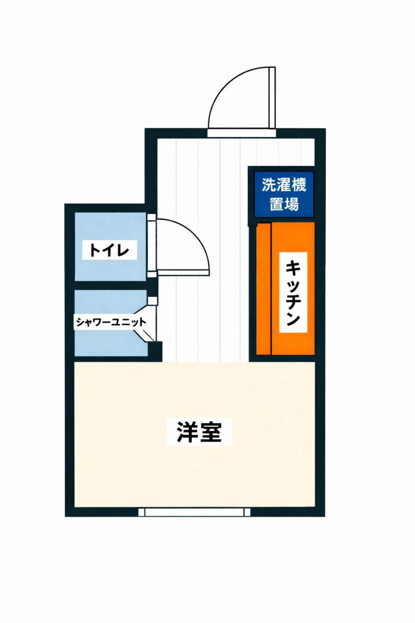トップお花茶屋第2(ワンルーム/1階)の間取り写真