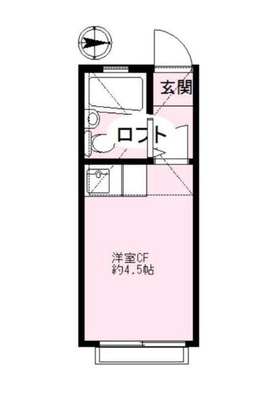メゾンアトレーユ(1K/1階)の間取り写真