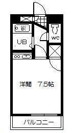 神宮ステーションビル(ワンルーム/2階)の間取り写真
