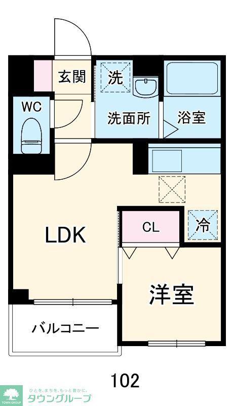 TRES美麗(1LDK/1階)の間取り写真