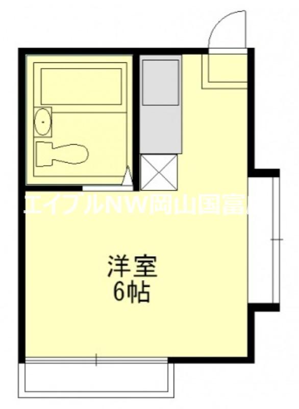 メゾン徳吉(ワンルーム/2階)の間取り写真