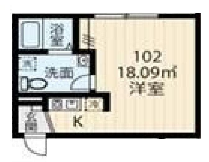 HASAI BUILDING 北千住(ワンルーム/1階)の間取り写真