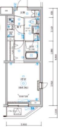 REGOLITH板橋本町(1K/1階)の間取り写真