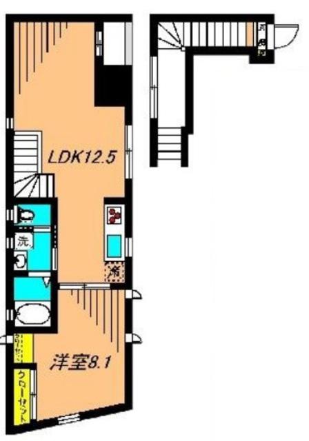 コルティーレ中延(1LDK/3階)の間取り写真