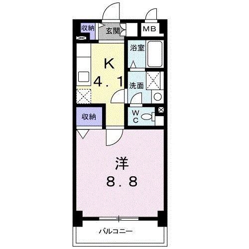 ＪＲ横須賀線 東戸塚駅 徒歩14分 5階建 築24年(1K/1階)の間取り写真