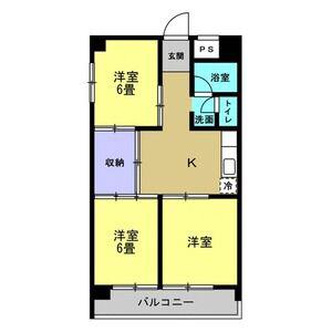 リアライズ岐南II(3DK/2階)の間取り写真