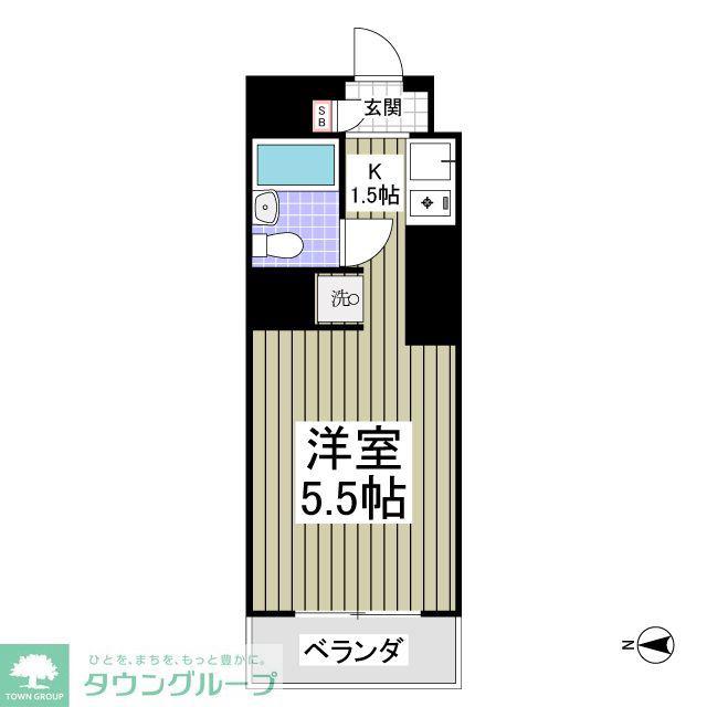 アーバンハイム寿(1K/2階)の間取り写真