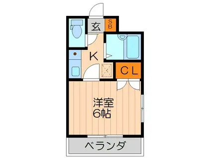 ルパッセ URAKAWA(1K/4階)の間取り写真