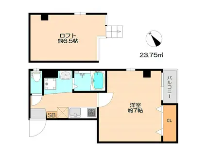 イル・グラッツィア大橋駅前I(1K/2階)の間取り写真