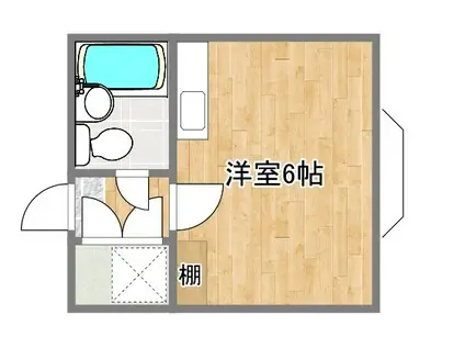 シティルーム折尾(ワンルーム/1階)の間取り写真