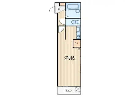 シャトレTANAKA(1K/3階)の間取り写真