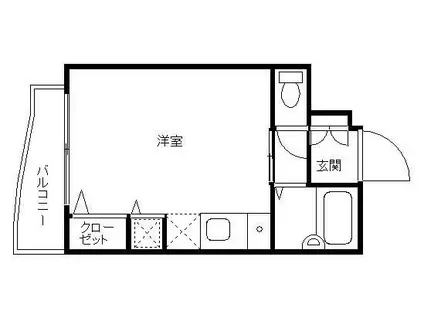 フェニックス北新宿エルミタージュ(ワンルーム/3階)の間取り写真