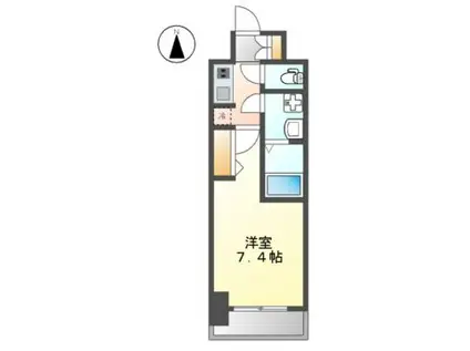S-RESIDENCE浄心(1K/6階)の間取り写真