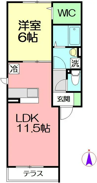 アレイ湘南 1階階 間取り