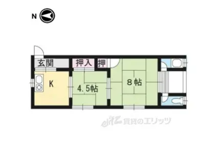 マンション松久(2K/2階)の間取り写真