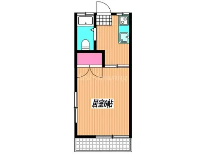 コーポ下田(1K/2階)の間取り写真