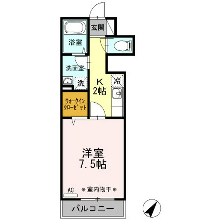 マウントサイド 2階階 間取り