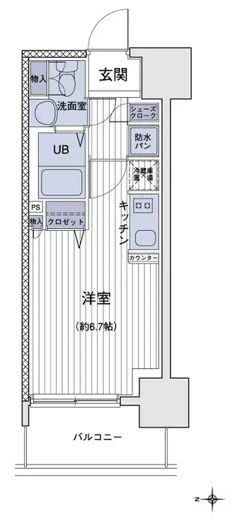 エスティメゾン大島 5階階 間取り