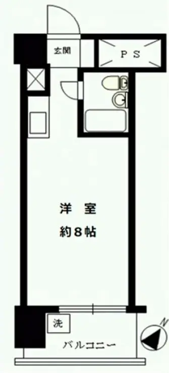 越前堀永谷マンション 4階階 間取り