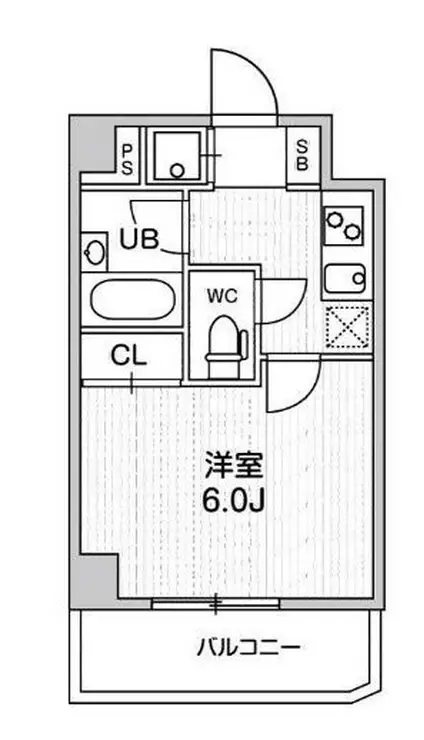 コンシェリア新橋 6階階 間取り