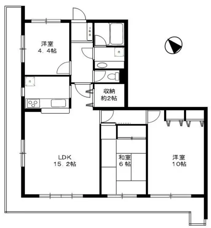 ダイアパレス湘南ヒルズ二宮 5階階 間取り