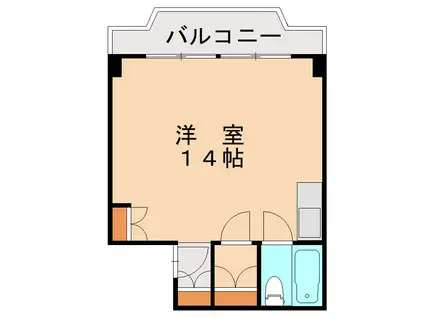 チュリス小倉(ワンルーム/2階)の間取り写真