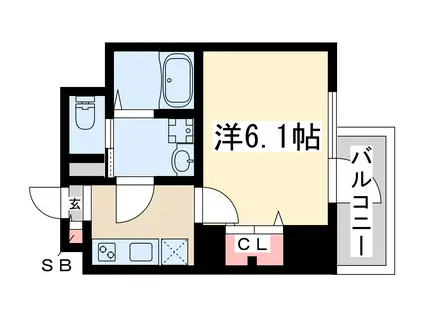 エスレジデンス新大阪リッシュ(1K/7階)の間取り写真