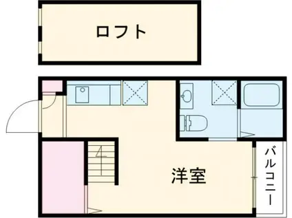 ブランノワール本陣 N(ワンルーム/1階)の間取り写真