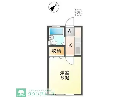 ドムス板橋本町(1K/2階)の間取り写真