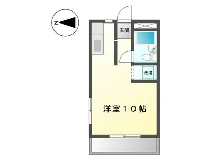 エルハイム浅間町(ワンルーム/2階)の間取り写真