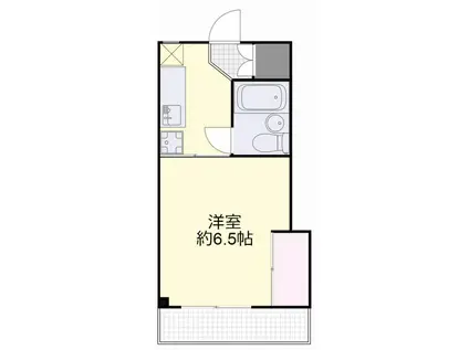 コーポきょうざんB棟(1K/2階)の間取り写真