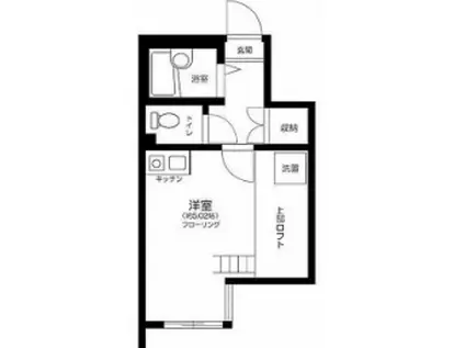 アイコート池袋(ワンルーム/1階)の間取り写真