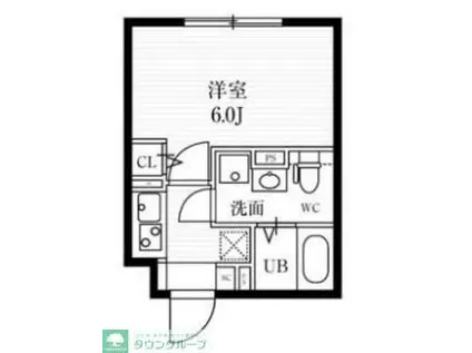 エルファーロ赤塚(1K/3階)の間取り写真