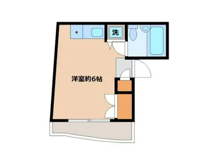 クレセント早稲田(ワンルーム/5階)の間取り写真