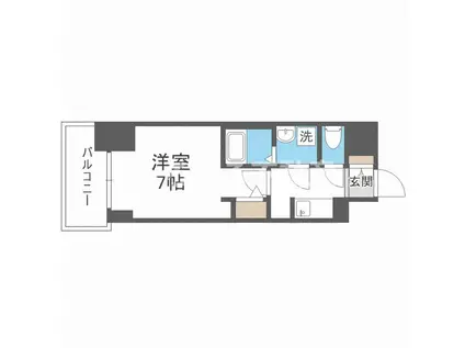S-RESIDENCE堺筋本町DEUX(1K/10階)の間取り写真