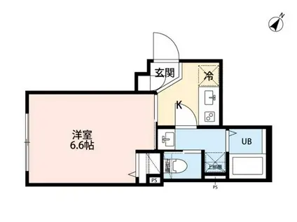 ROBOT HOME 緑区大門(1K/2階)の間取り写真