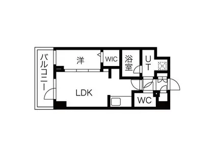 シーズンフラッツ高田馬場リバーサイドノース(1LDK/3階)の間取り写真