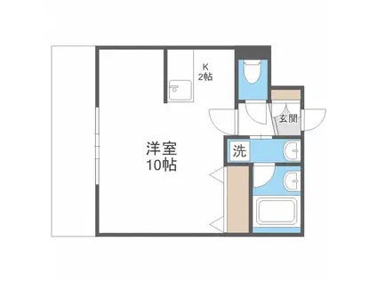 レフィナード新札幌(1K/7階)の間取り写真