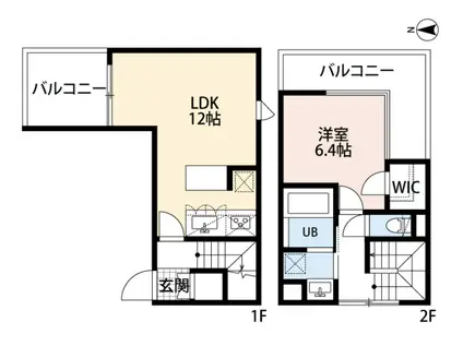 ROBOT HOME 中目黒(1LDK/4階)の間取り写真