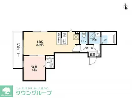 流山市南流山8丁目III(1LDK/2階)の間取り写真