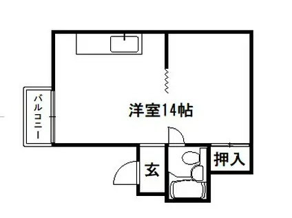 ヴィラージュ醒ヶ井(1K/7階)の間取り写真