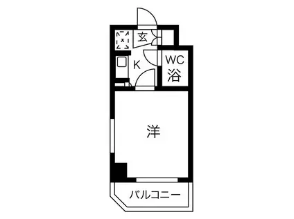 クリオたまプラーザ壱番館(1K/3階)の間取り写真