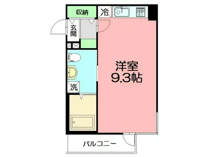 ライフゾーン藤沢(ワンルーム/3階)の間取り写真