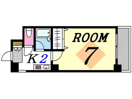 ABRIO HIKARIMACHI(1K/4階)の間取り写真