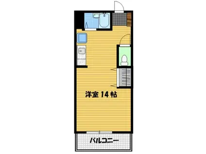 井関ビル(ワンルーム/3階)の間取り写真