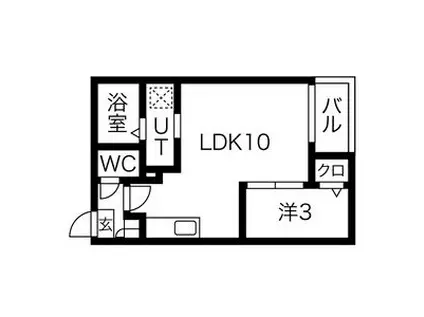 WARREN SHOUHOUI(1LDK/1階)の間取り写真