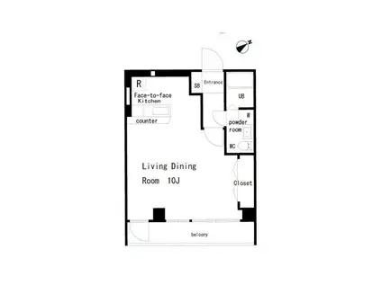 ミキハウス(1K/3階)の間取り写真