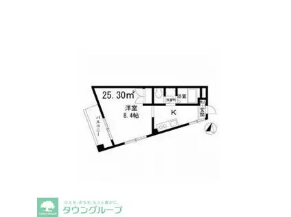 川島ビル(1K/2階)の間取り写真