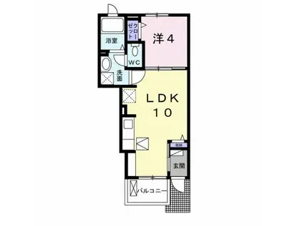 シュシュ・フロマージュ(1LDK/1階)の間取り写真