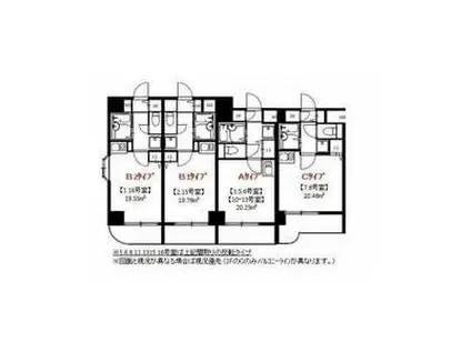 プランドールマサキ(ワンルーム/7階)の間取り写真